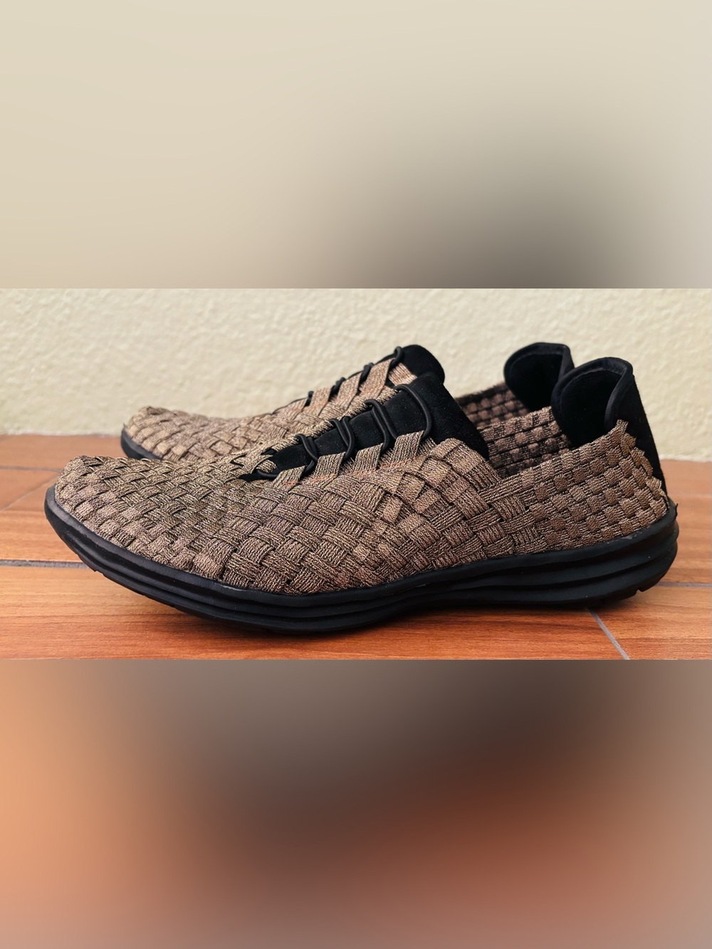 Bernie Mev Victoria Slip-On Walking Shoe in Tan TaupeSize: 9.5